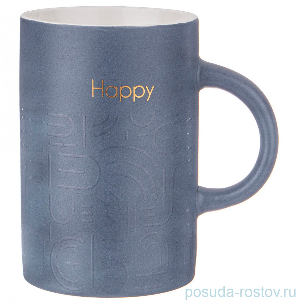 Кружка 400 мл "Modern lines /Happy" / 292626