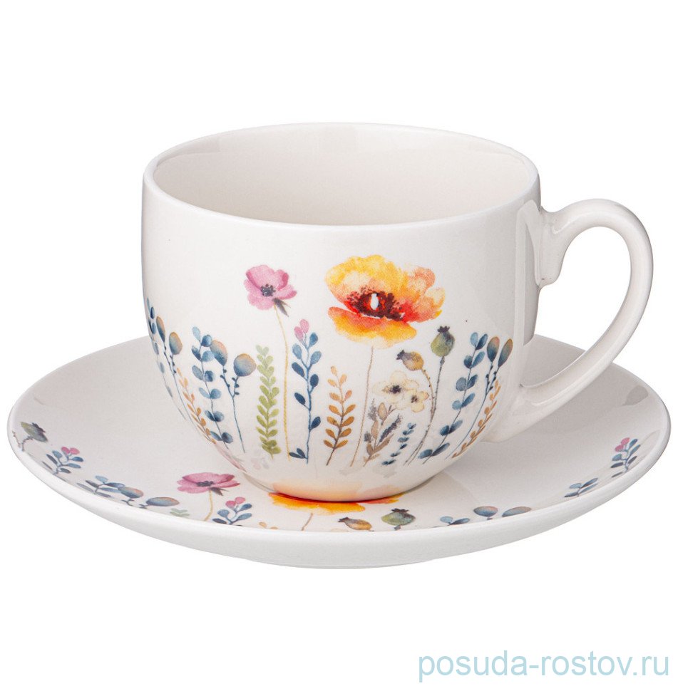 Чайная пара 240 мл "Flower field" / 339655 Чайная пара 240 мл "Flower field" / 339655