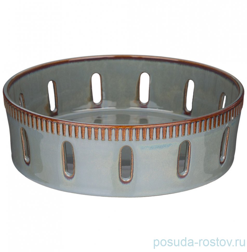 Конфетница 20 х 6,5 см синяя "soul kitchen" / 301518