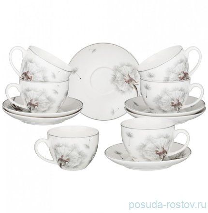 Набор чайных пар 300 мл 6 шт &quot;Dandelion&quot; / 301136