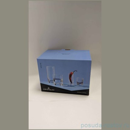 Стаканы для воды 300 мл 6 шт &quot;Барлайн /Богемия /Антик золото&quot; E-V / 310577