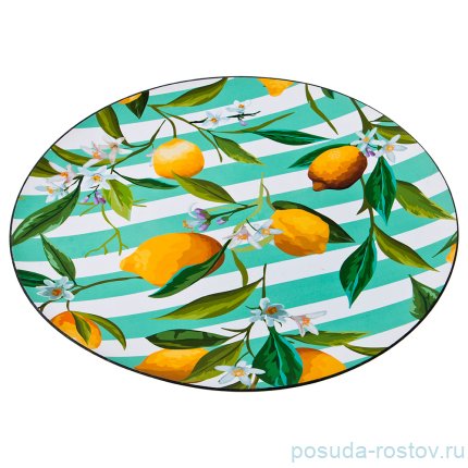 Поднос 40 см круглый &quot;Лимоны&quot; / 186042