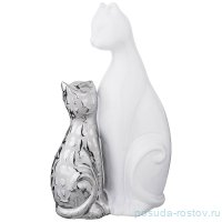 Статуэтка 16 х 9 х 26,5 см &quot;Кошечки /Серебряная коллекция&quot; / 203044