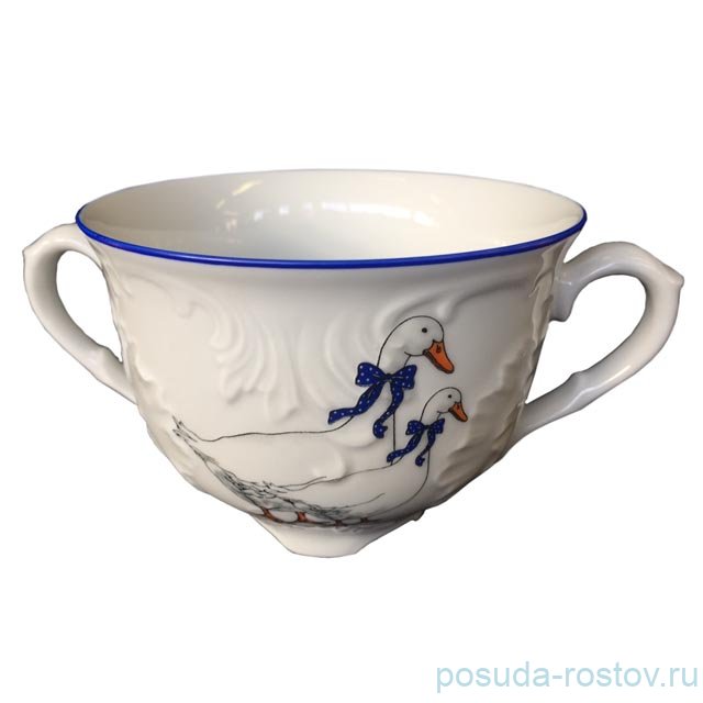 Бульонница 330 мл 1 шт "Рококо /Гуси" / 109887