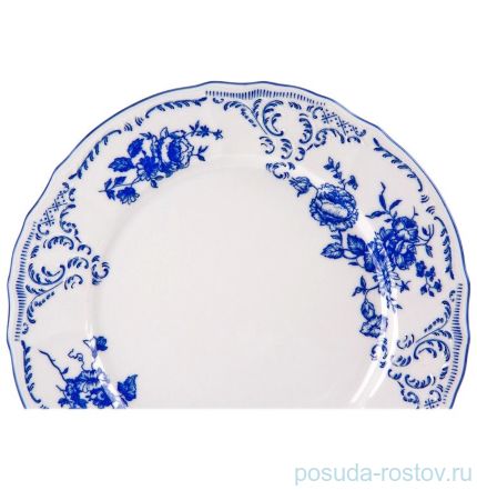 Набор тарелок 25 см 6 шт &quot;Бернадотт /Синие розы&quot; / 030441