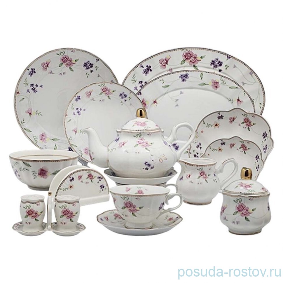 Столовый - чайный сервиз 88 предметов "флоренс" (подарочная упаковка) / 356829 Столовый - чайный сервиз 88 предметов "флоренс" (подарочная упаковка) / 356829