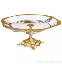 Блюдо 30 см н/н фигурное &quot;Отводка золото&quot; / 313460