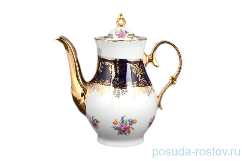 Кофейник 1,2 л "Офелия /Кобальт /Полевой цветок" / 097448