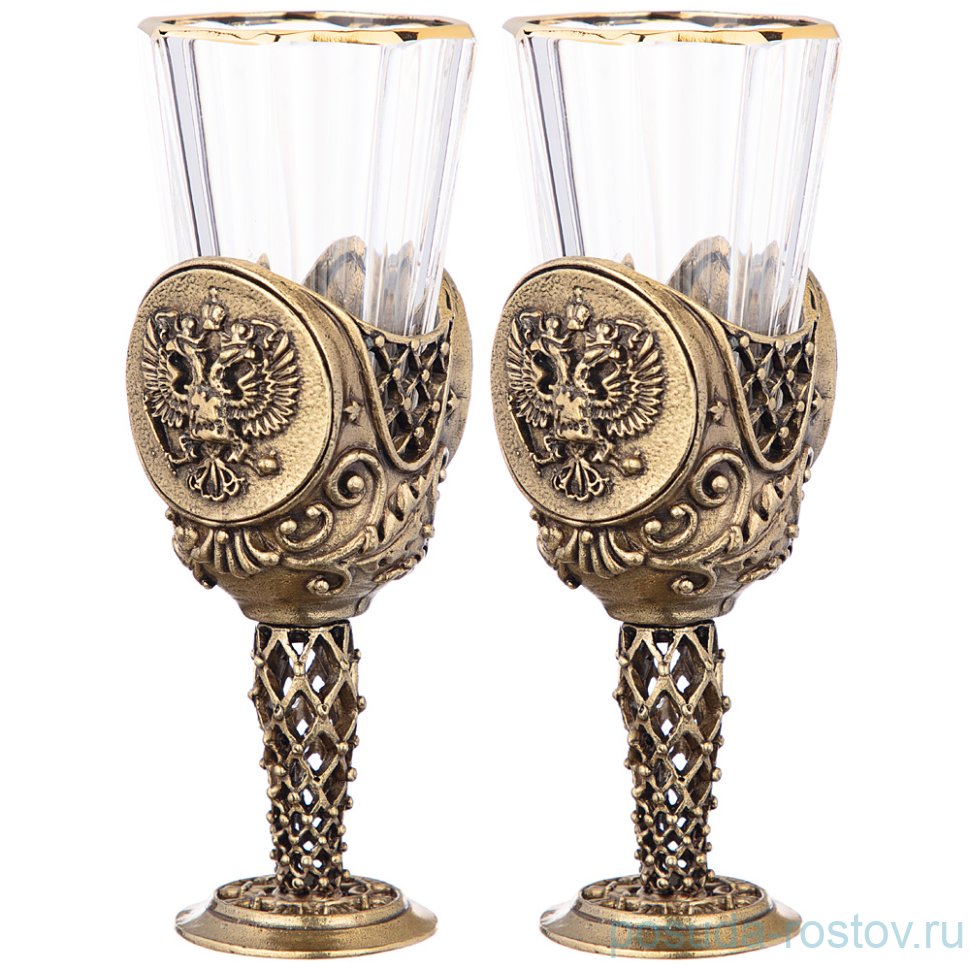 Рюмки 50 мл 2 шт "Российская Федерация" / 268920 Рюмки 50 мл 2 шт "Российская Федерация" / 268920