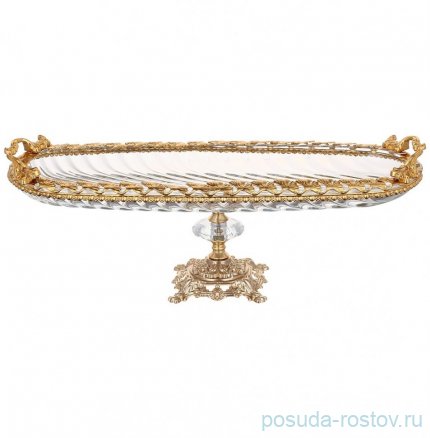 Блюдо овальное н/н с ручками / 370624