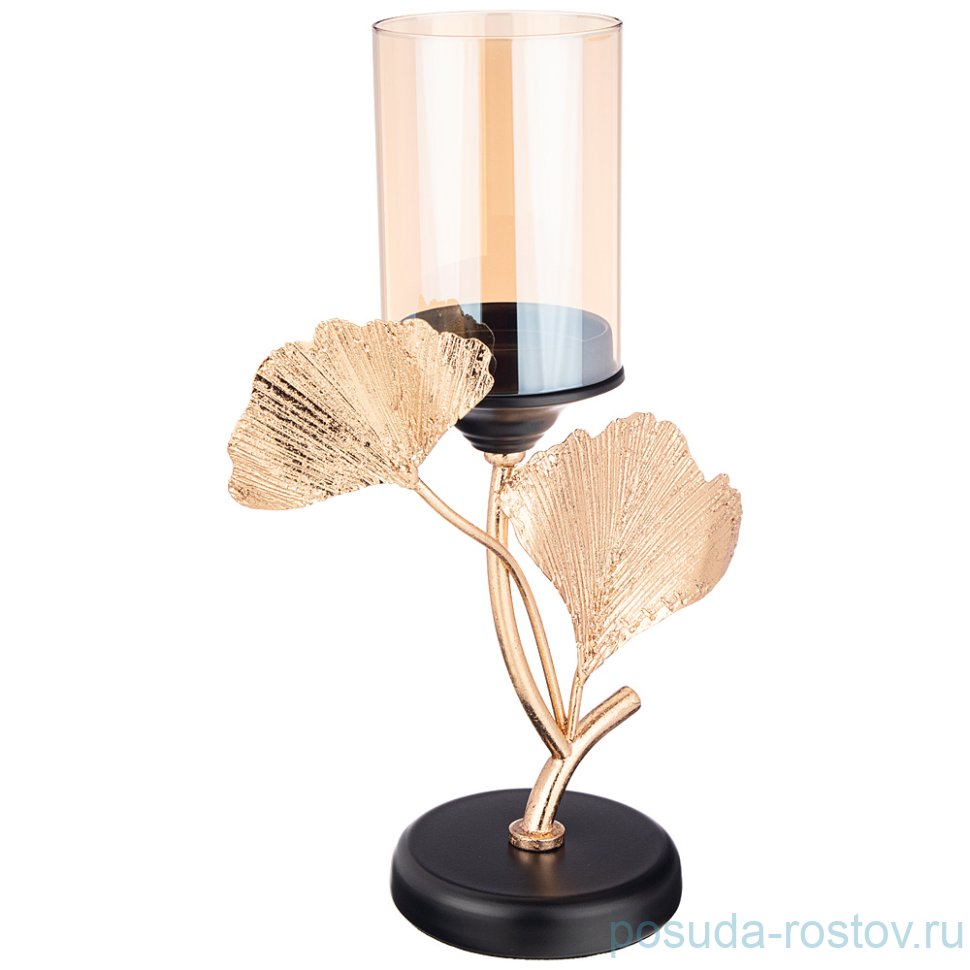 Подсвечник 25 х 13 х 38,5 "Гинкго" / 269651