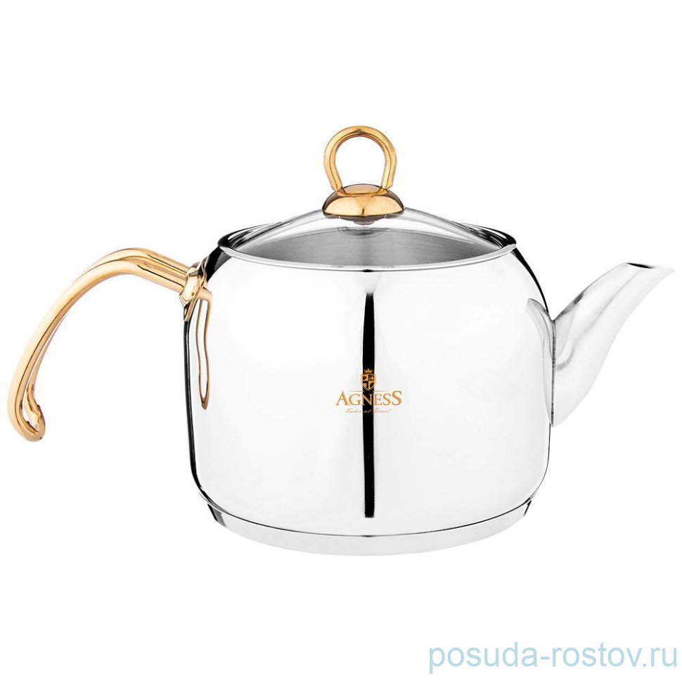 Чайник 1,5 л индукционное дно "agness professional" золото / 273031