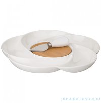 Блюдо 28 х 28 х 3 см для сыра и нож &quot;Native&quot; / 252356