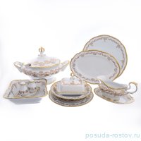 Столовый сервиз на 6 персон 29 предметов &quot;Корона /Золотой узор /отводка золото&quot; / 153867