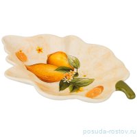 Блюдо 26,5 х 18 х 4,5 см лист &quot;лимоны&quot; / 190285
