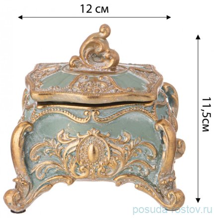 Шкатулка 12 х 11,2 х 11,1 см &quot;Рококо&quot; / 313480