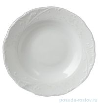 Набор тарелок 23 см 6 шт глубокие &quot;Лиана /Платиновый узор&quot; / 051024