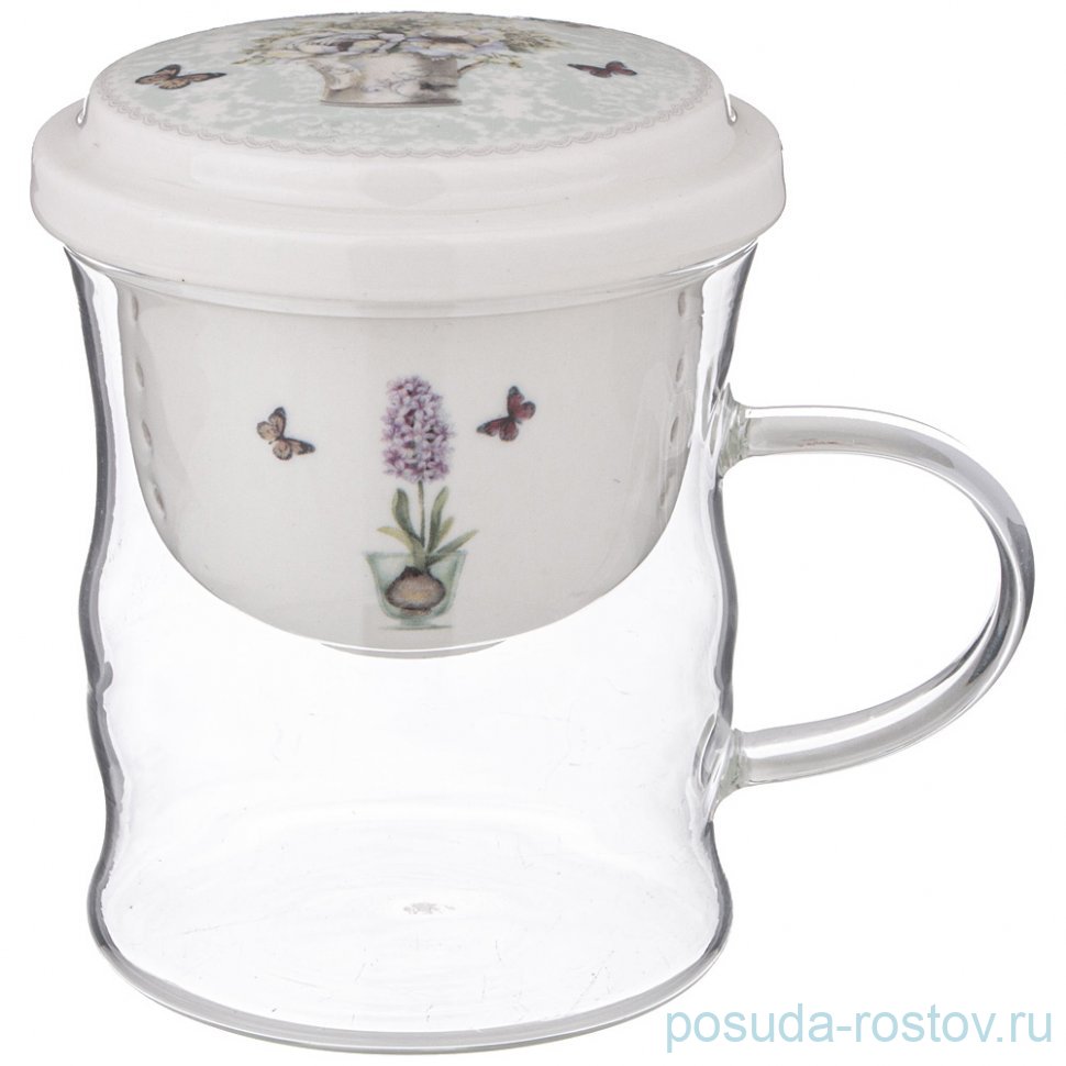 Кружка заварочная 420 мл с фарфоровым ситом "лориан" / 341830 Кружка заварочная 420 мл с фарфоровым ситом "лориан" / 341830