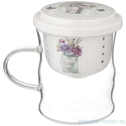 Кружка заварочная 420 мл с фарфоровым ситом &quot;лориан&quot; / 341830