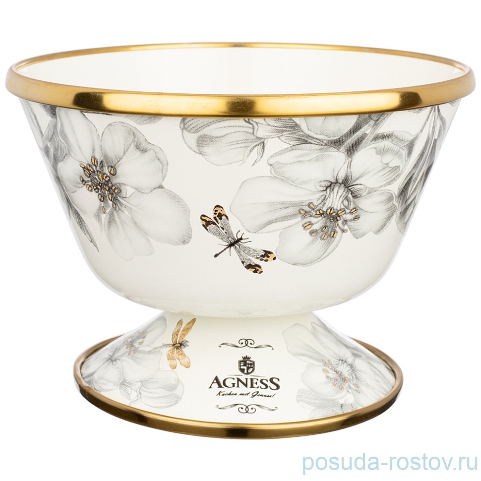 Конфетница 14 см н/н эмалированная 400 мл "Яблоневый сад" / 269790 Конфетница 14 см н/н эмалированная 400 мл "Яблоневый сад" / 269790