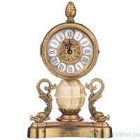 Часы 14,5 см настольные кварцевые &quot;Olympus Brass&quot; / 212286