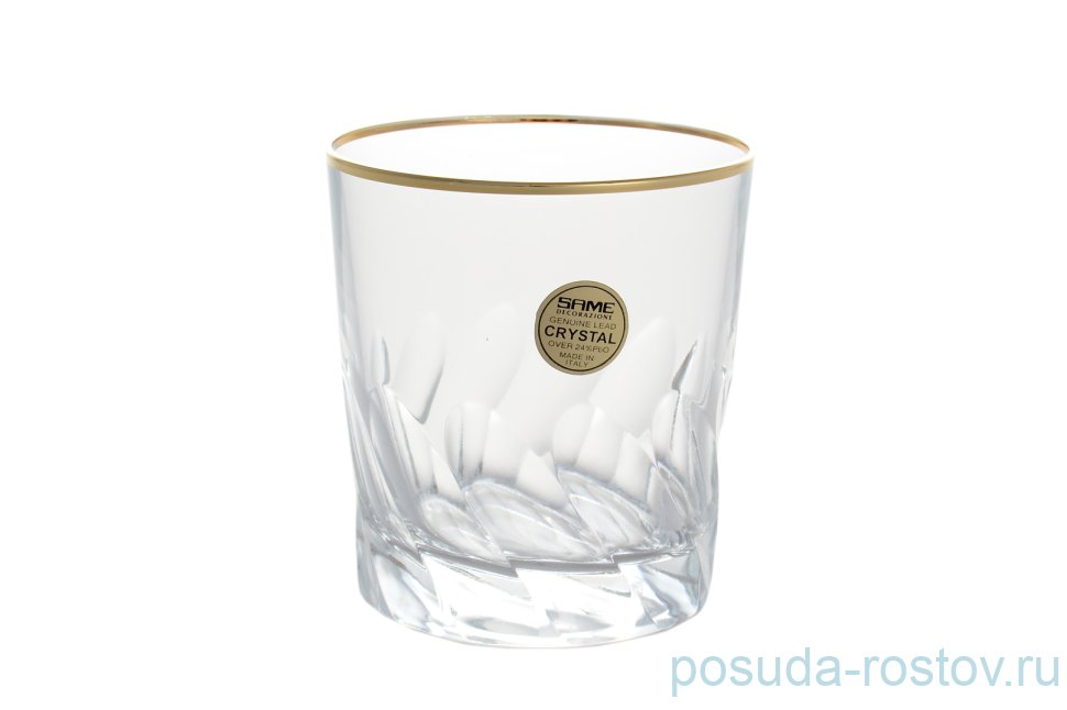 Стаканы для виски 300 мл 6 шт "Палермо /Отводка золото" / 128217 Стаканы для виски 300 мл 6 шт "Палермо /Отводка золото" / 128217