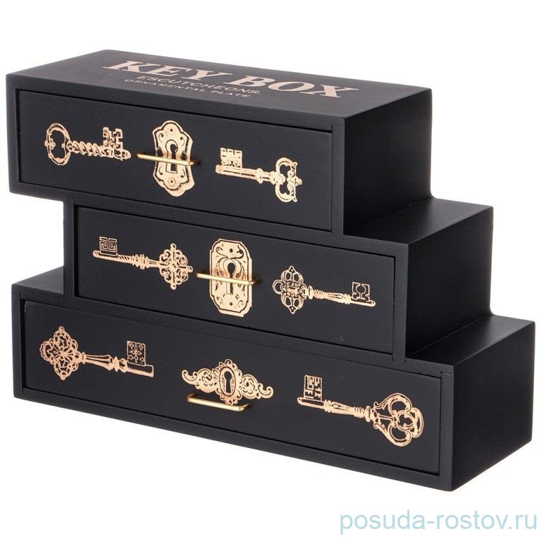 Шкатулка с ящичками 30 х11 х 20 см "Key box" / 353519 Шкатулка с ящичками 30 х11 х 20 см "Key box" / 353519