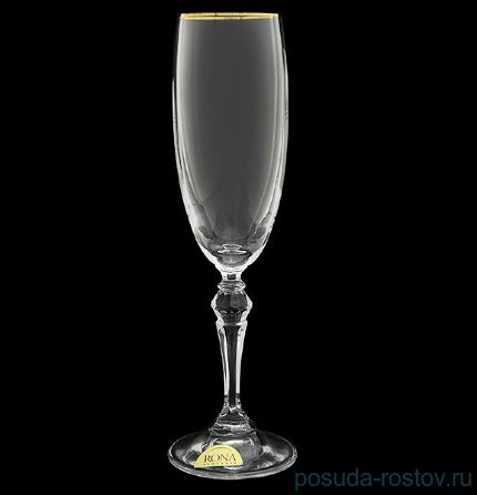 Бокалы для шампанского 170 мл 6 шт &quot;Ларго /Золотая отводка&quot; / 018499