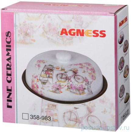 Блюдо для блинов 23 х 10 см с крышкой &quot;Фэмили&quot; / 196757