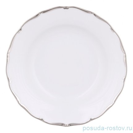 Набор тарелок 24 см 6 шт &quot;Офелия /Отводка платина 2841&quot; / 338006