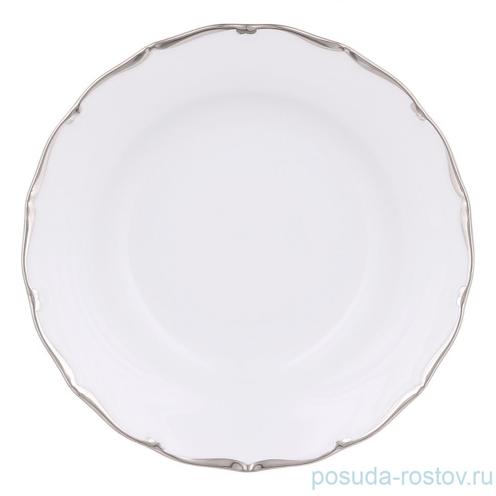 Набор тарелок 24 см 6 шт "Офелия /Отводка платина 2841" / 338006 Набор тарелок 24 см 6 шт "Офелия /Отводка платина 2841" / 338006