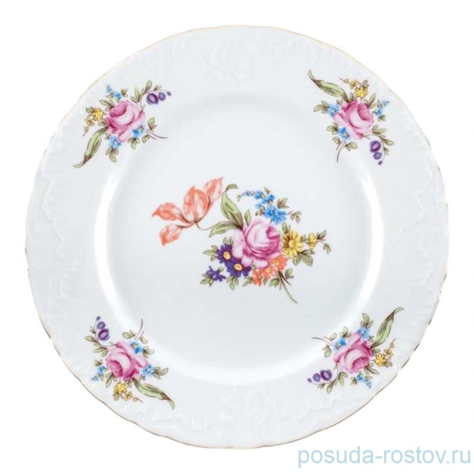 Тарелка 25 см "Рококо /Мейсеновский букет" / 352924