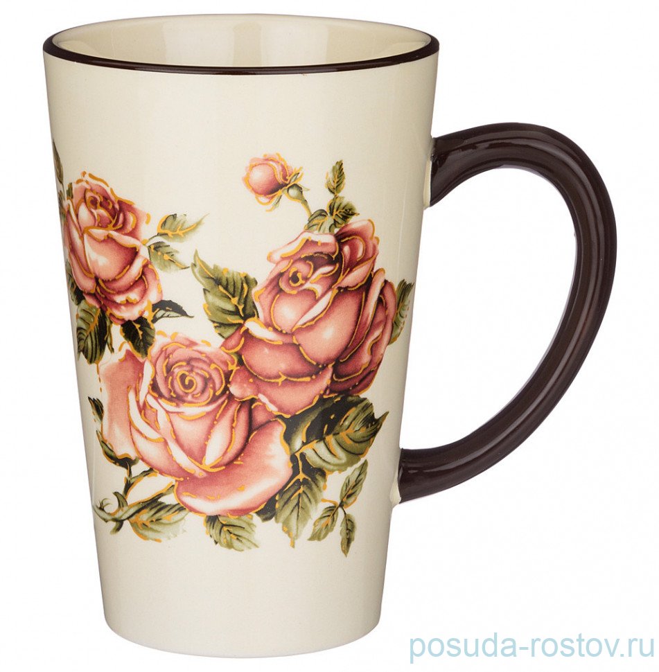 Кружка 530 мл 13,5 х 9,5 х 14,5 см "Корейская роза" / 234840