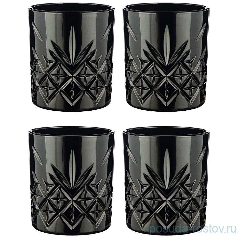 Стаканы для виски 210 мл 4 шт "Timeless /Чернвый оникс" / 234440 Стаканы для виски 210 мл 4 шт "Timeless /Чернвый оникс" / 234440