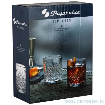 Стаканы для виски 210 мл 4 шт &quot;Timeless /Чернвый оникс&quot; / 234440
