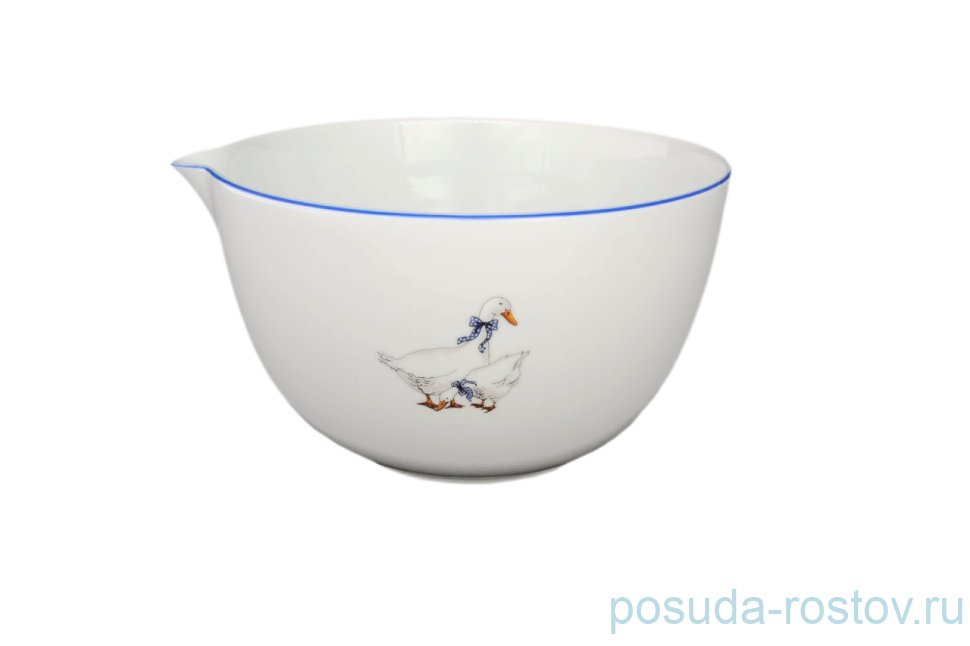 Миска 22 см с носиком "Палас /Гуси" / 046964