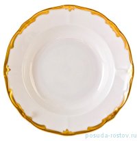 Набор тарелок 22 см 6 шт глубокие &quot;Престиж /Золотая отводка&quot; / 048170