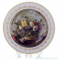 Настенная тарелка 32 см &quot;Цветы 3&quot; / 085324