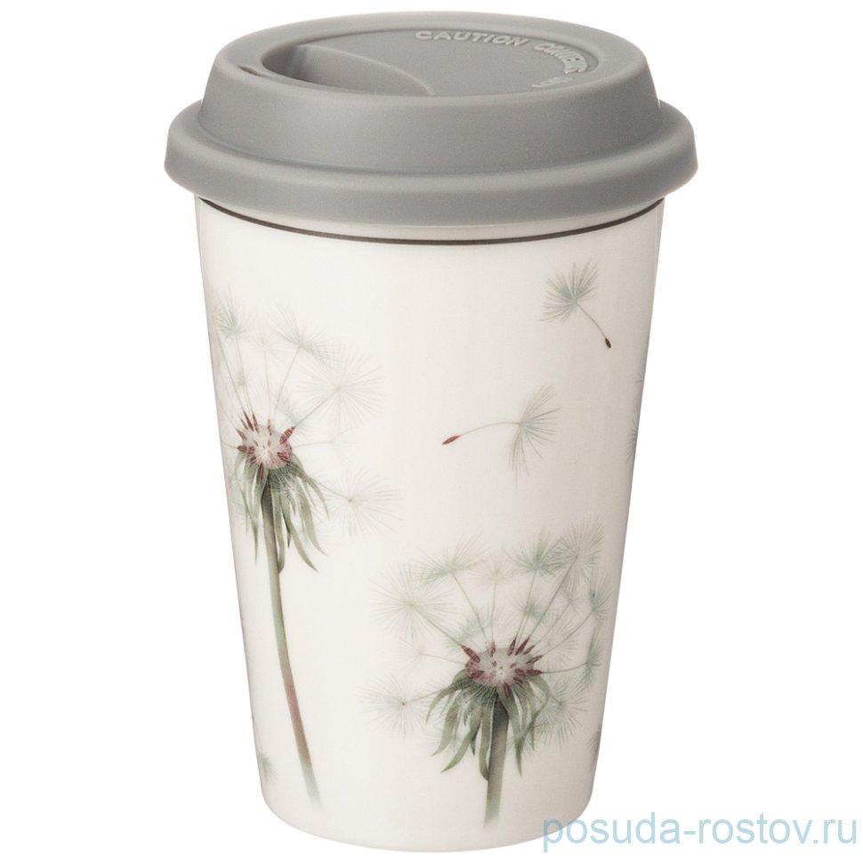 Кружка 400 мл с силиконовой крышкой "Dandelion" / 263541 Кружка 400 мл с силиконовой крышкой "Dandelion" / 263541