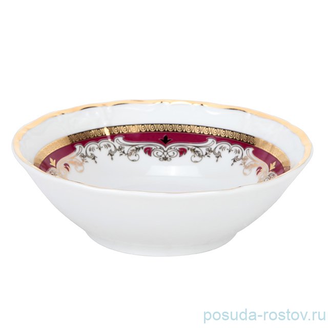 Салатник 13 см "Мария-Луиза /Лилии на красном" / 150924