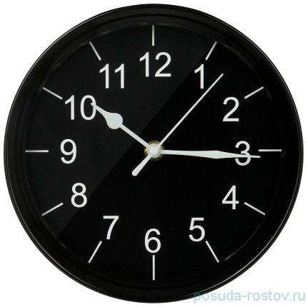 Часы настенные 20,3 х 20,3 х 5,2 см чёрные &quot;МОДЕРН&quot; / 268850