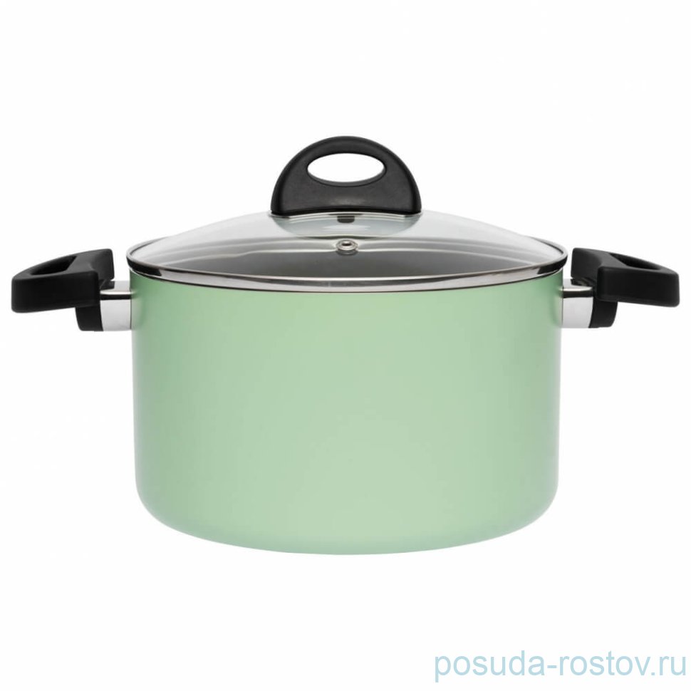 Кастрюля 20 см светло-зеленая 3,7 л "Eclipse" / 162419