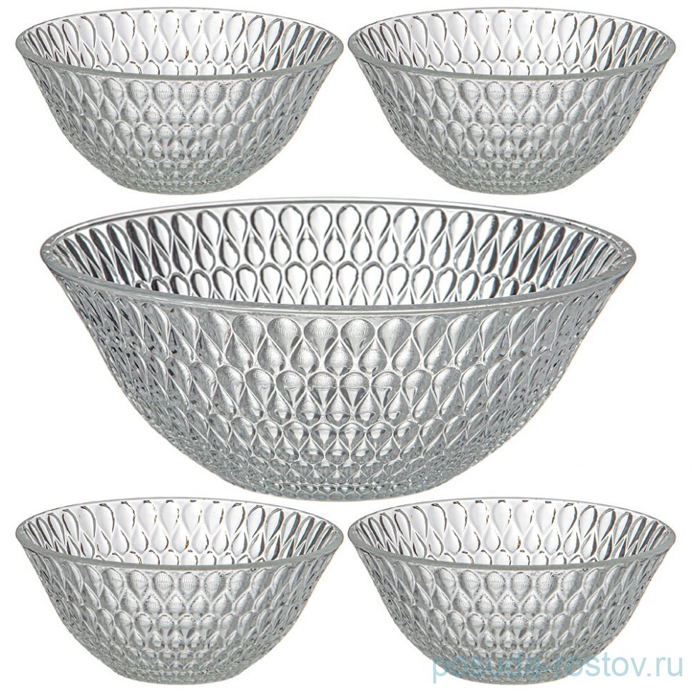 Набор салатников 5 предметов (1,6 л + 4 шт по 300 мл) "Sohio" / 341448 Набор салатников 5 предметов (1,6 л + 4 шт по 300 мл) "Sohio" / 341448