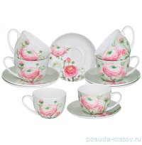 Набор чайных пар 330 мл 6 шт серые &quot;Sentiment&quot; / 303466