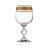 Бокалы для белого вина 150 мл 6 шт &quot;Клаудия /Цветочный узор на золоте&quot; / 013454