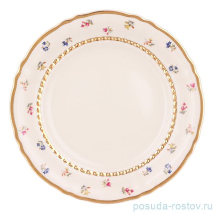 Набор тарелок 25 см 6 шт &quot;Соната /Мелкие цветы /золото /СК&quot; / 348687