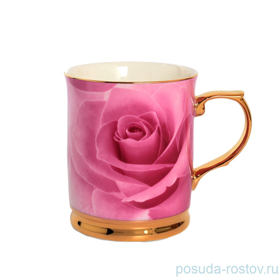 Кружка 400 мл "Розовая роза" / 148734