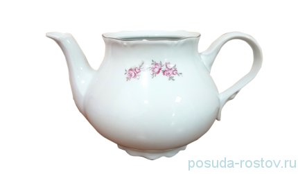 Заварочный чайник без крышки &quot;Констанция /Розовые розы /платина&quot; / 115036