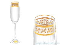 Бокалы для шампанского 180 мл 6 шт &quot;Эсприт /Орнамент золотой&quot; / 018317