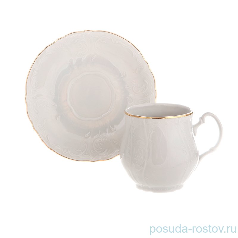 Чайная пара 310 мл Джонас "Бернадотт /Отводка золото" (блюдце 15,5 см) / 053345 Чайная пара 310 мл Джонас "Бернадотт /Отводка золото" (блюдце 15,5 см) / 053345